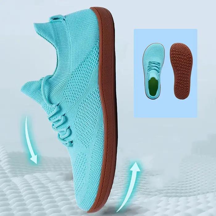 Chaussures pieds nus minimalistes unisexes - Baskets légères respirantes pour marche décontractée plein air