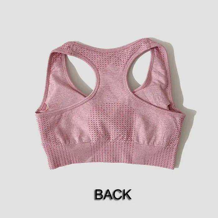 Soutien-gorge de sport sans couture pour femmes, haut court de gymnastique, Fitness, course à pied,