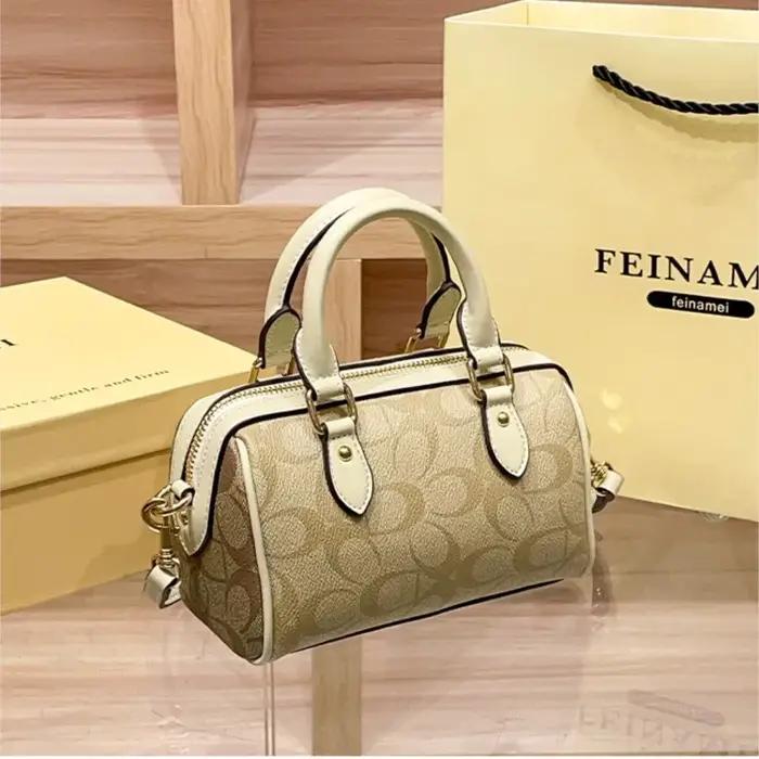Sac à main Boston léger de marque de luxe pour femmes, sac à bandoulière rétro haut de gamme à bando
