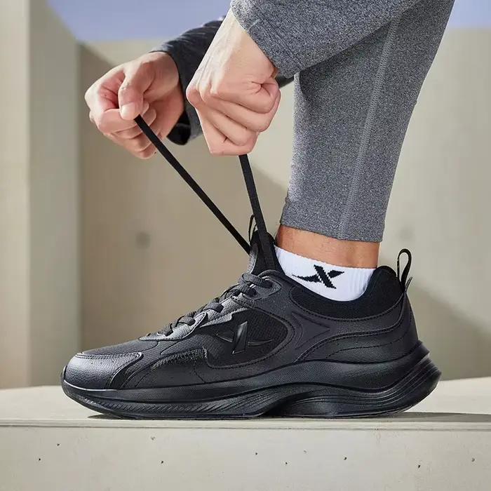 Xtep-Chaussures de course légères et respirantes pour homme, baskets de sport à rebond avec baume an