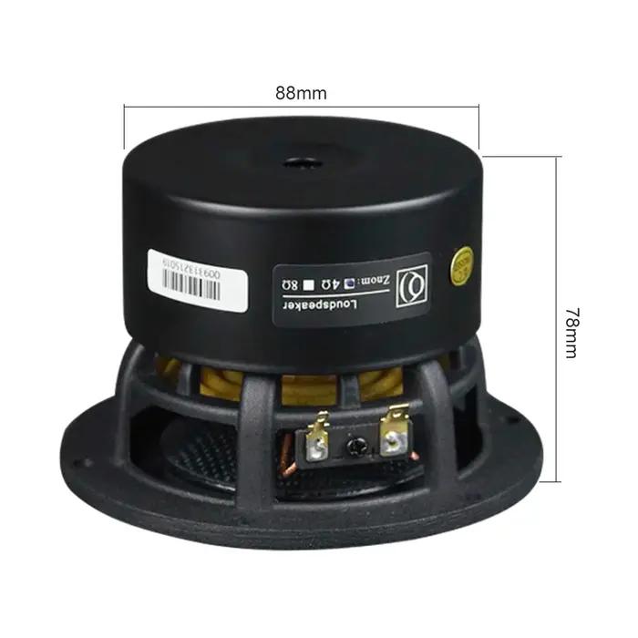 AIYIMA – haut-parleur de caisson de basses 4 pouces, 1 pièce, HiFi, pour Home cinéma, en Fiber de ve
