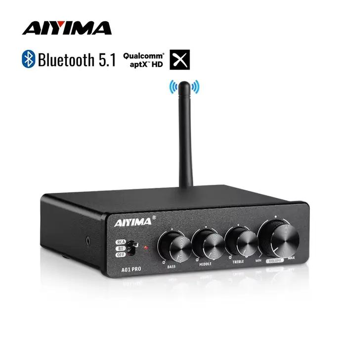 Amplificateur de puissance Bluetooth AIYIMA A01 PRO TPA3116D2, amplificateur audio HIFI 100W stéréo