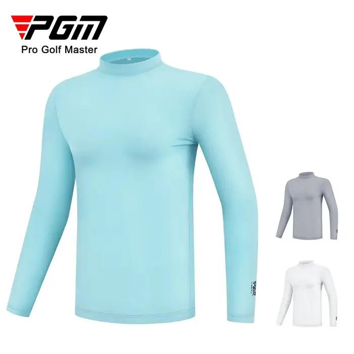 Chemise golf homme PGM soie glacée - T-shirt manches longues anti-UV vêtement rafraîchissant sport