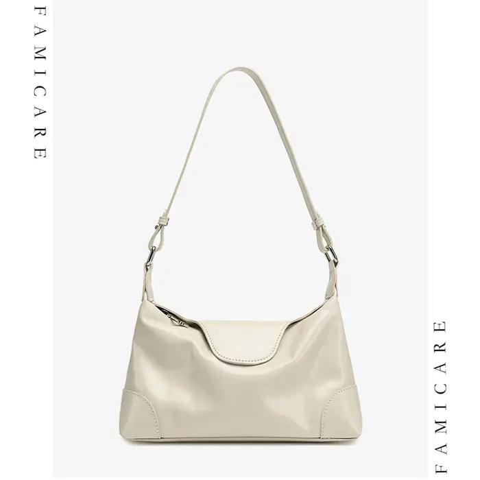 Sac à main en cuir véritable souple pour femme, sac à bandoulière décontracté multifonctionnel pour