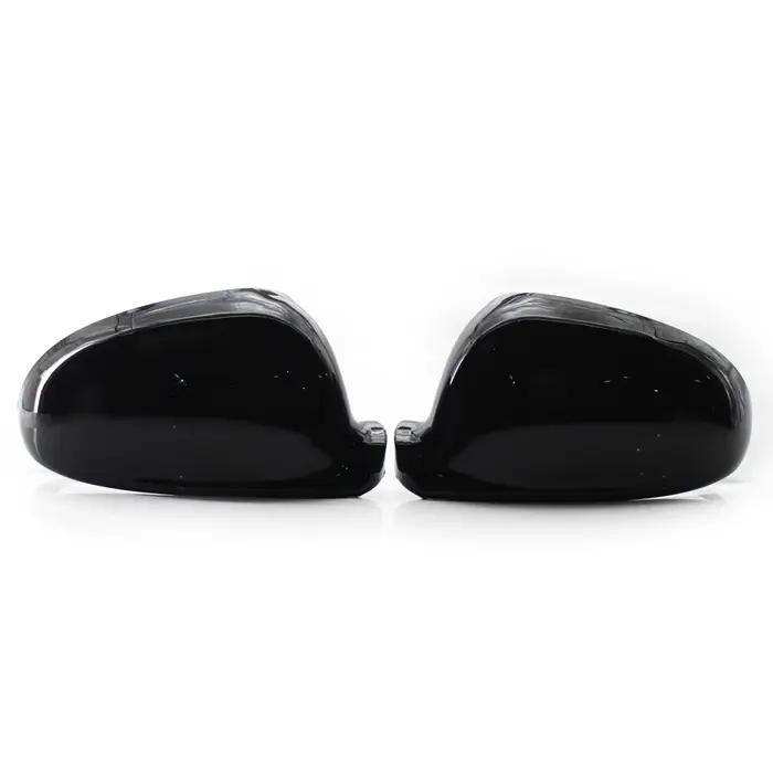 Couvercle de rétroviseur latéral en fibre de carbone pour VW Golf MK5 GTI Jetta 5 (noir brillant), P