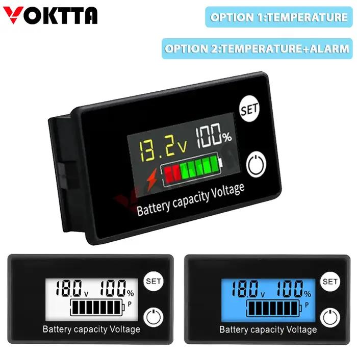 DC8-100V batterie indicateur de capacité LCD numérique compteur d'électricité plomb-acide Lithium ve