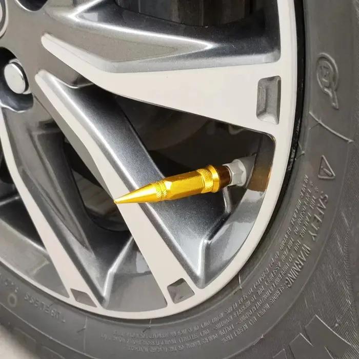 4 pièces en aluminium ou en plastique voiture moto vélo camion roue pneu Valve anti-poussière boucho
