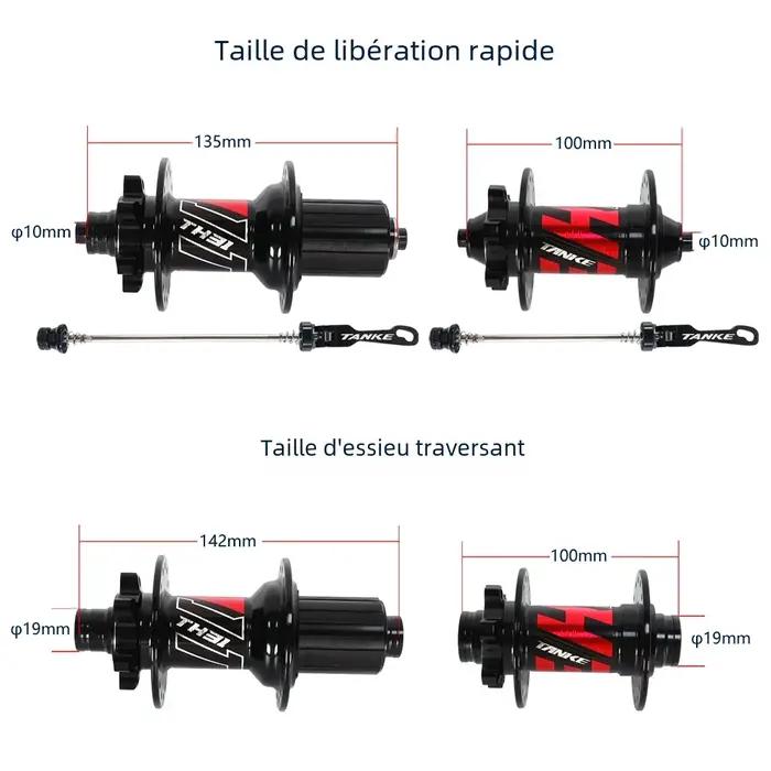 Roulement scellé de moyeu TANKE-MTB pour vélos 8 9 10 11 vitesses VTT frein disque 12 vitesses 32 36 trous alliage aluminium occasion montagne urbaine