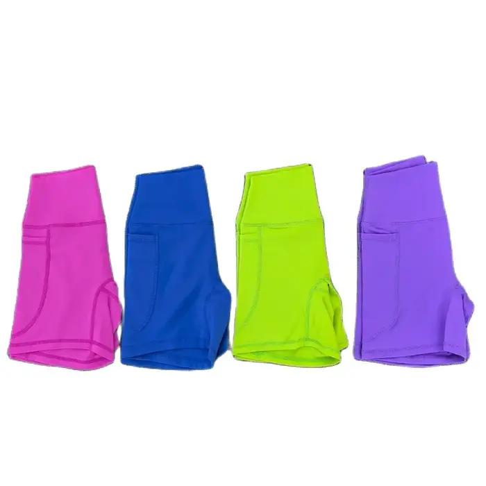 Short de Yoga pour femmes, taille haute, ventre, cyclisme, séchage rapide, respirant, collants de Fi