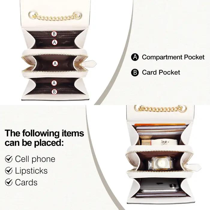 FOXER marque sac de téléphone portable en cuir fendu sac à bandoulière pour femme 2025 mode léger luxe