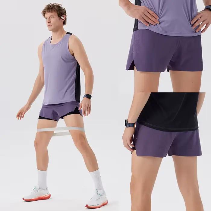 Short de course homme respirant et confortable - Vêtement compression fitness à séchage rapide