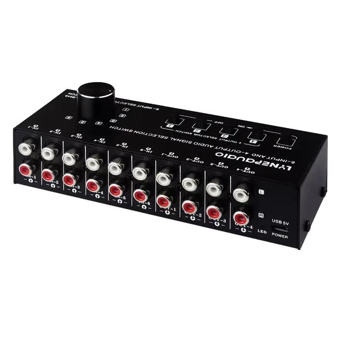 Commutateur de sélection de signal audio, sortie, contrôle de commutation, interface RCA en même tem