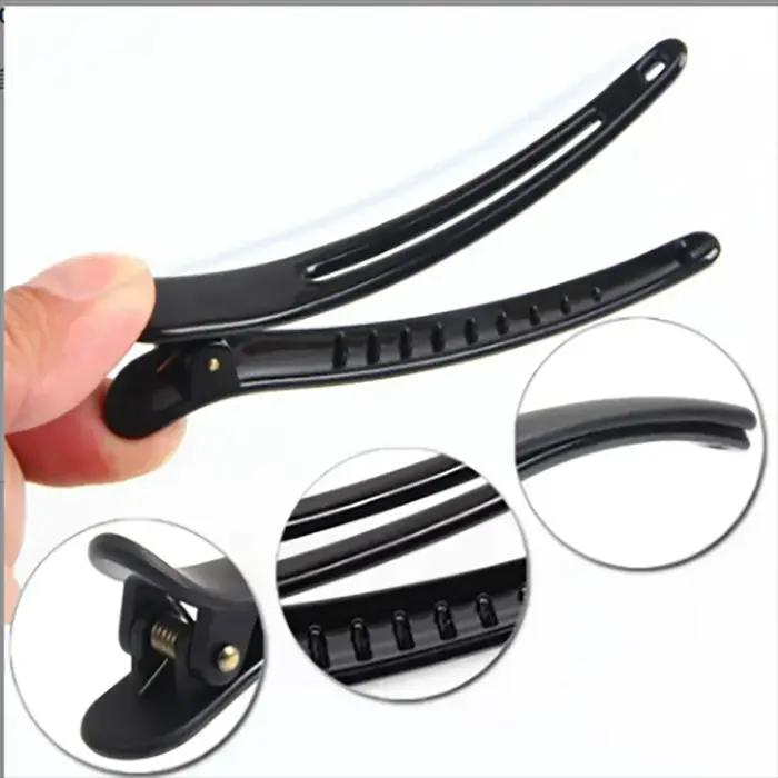 10 pièces/ensemble pince à bord en plastique épingle à cheveux accessoires grande taille 8CM pince à