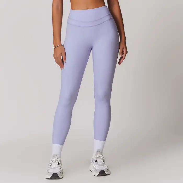 JUREN-Pantalon de yoga respirant pour femme, leggings de fitness, pantalon de course et de cyclisme,