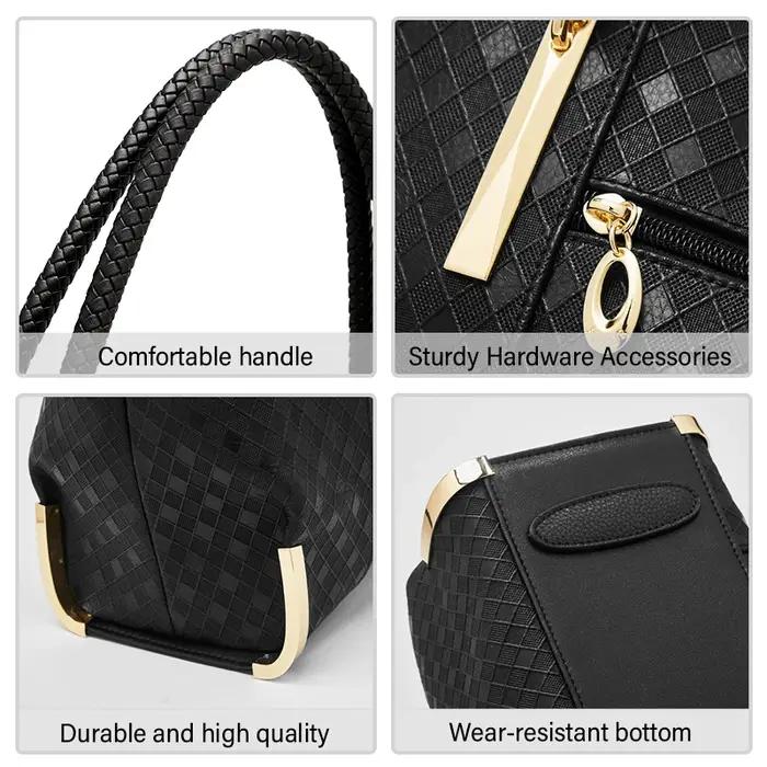 FOXER Sac à main en cuir véritable pour femme, design élégant et luxueux, sac à bandoulière pour fem