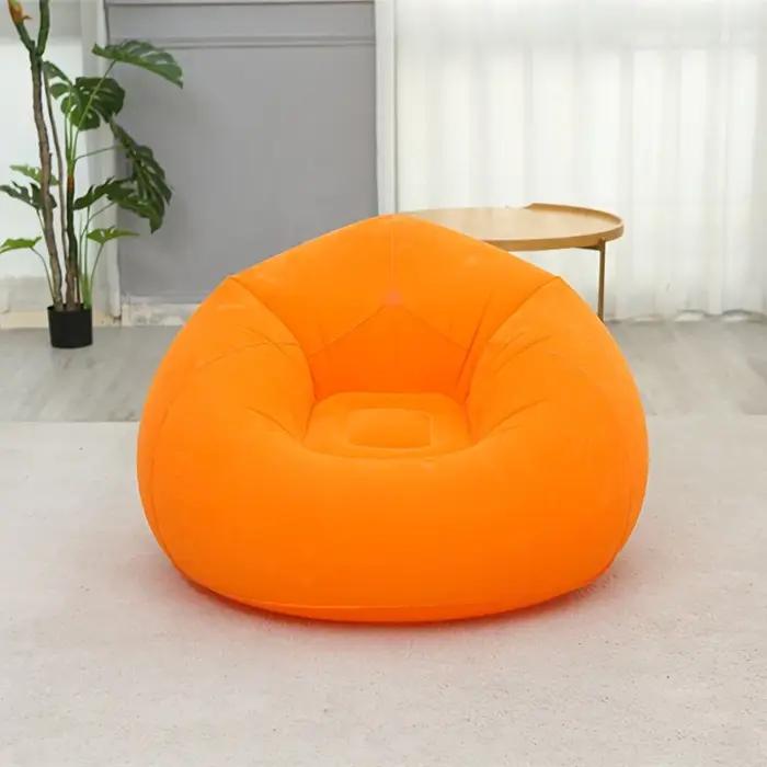 Canapé gonflable floqué, chaise longue gonflable portable et pliable pour la maison, le bureau, la s