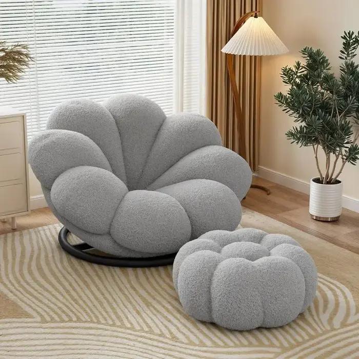 Fleurs, pétales, paresseux, canapé, balcon, vent crème, chambre à coucher, balcon, canapé, chaise ro