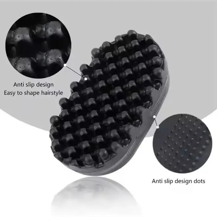 Boucles noires coiffure friser cheveux éponge barbiers style Dreadlock Massage outils de nettoyage p