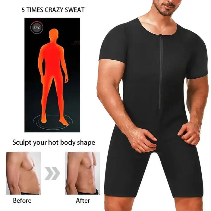 Sweat-shirt Sauna 3 en 1 homme - Perte de poids modelage corps combinaison fitness thermique