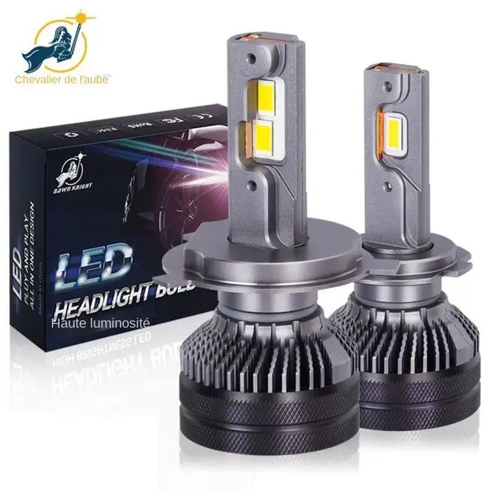 DAWNKNIGHT K5C 4300K 110W H7 H4 lampe à LED Double Tube de cuivre 3000K lumières Led pour voiture H1 H11 HB3 9005 HB4 90