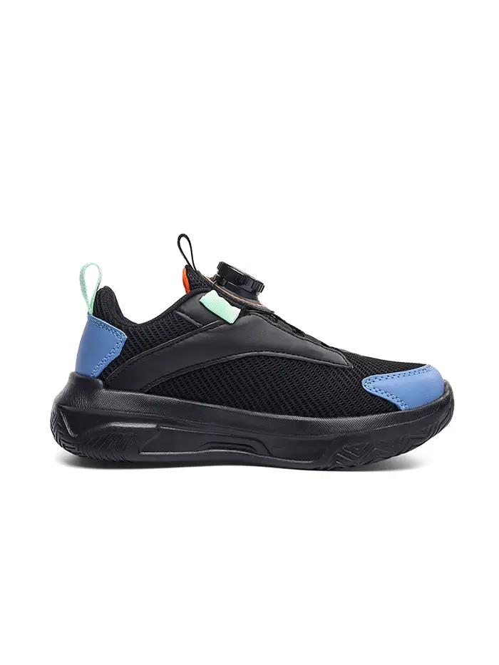 Nouvelles baskets tendance en maille bloquée de couleur pour garçons avec boucle à bouton, chaussure