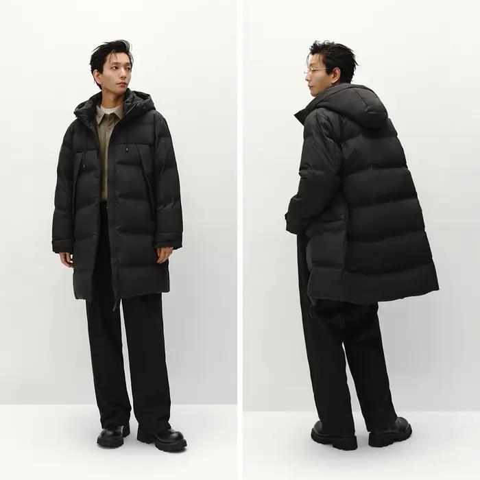 Semir doudoune hommes longue à capuche ample Simple polyvalent 2025 hiver homme vêtements vêtements