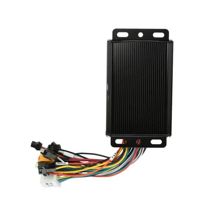 Contrôleur de moteur sans balais DC36V/48V/64V 750W-1500W en alliage d'aluminium noir pour vélo électrique performance sécurité confort conducteur occasionnels expérimentés