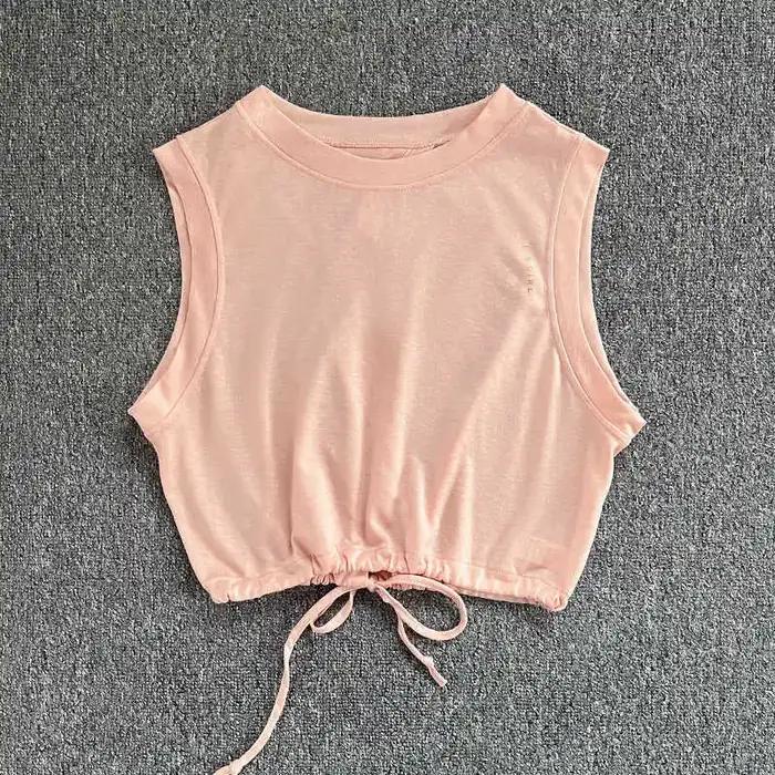 Vêtements de yoga d'été pour femmes, gilet de sport respirant, ample et haut de gamme, combinaison d