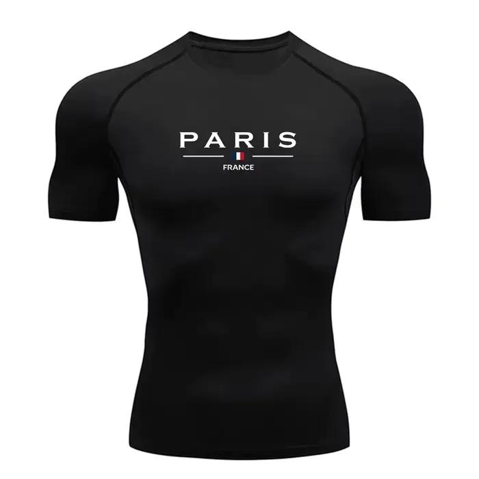 T-shirt de sport homme à manches courtes respirant et élastique pour course à pied confort et performance durable