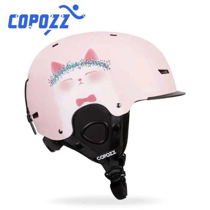 COPOZZ nouveau casque de Ski dessins animé demi-couvert Anti-impact casque de sécurité cyclisme Ski