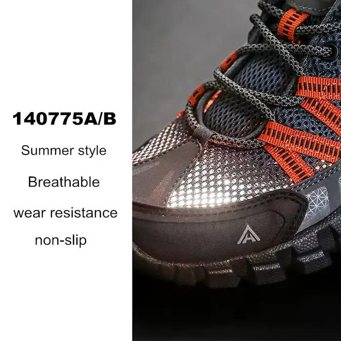 Chaussures sport respirantes HUMTTO hommes - Baskets randonnée caoutchouc noir extérieur été