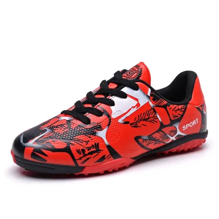 Chaussures de football coordonnantes ultralégères pour hommes et enfants, bottes de football profess