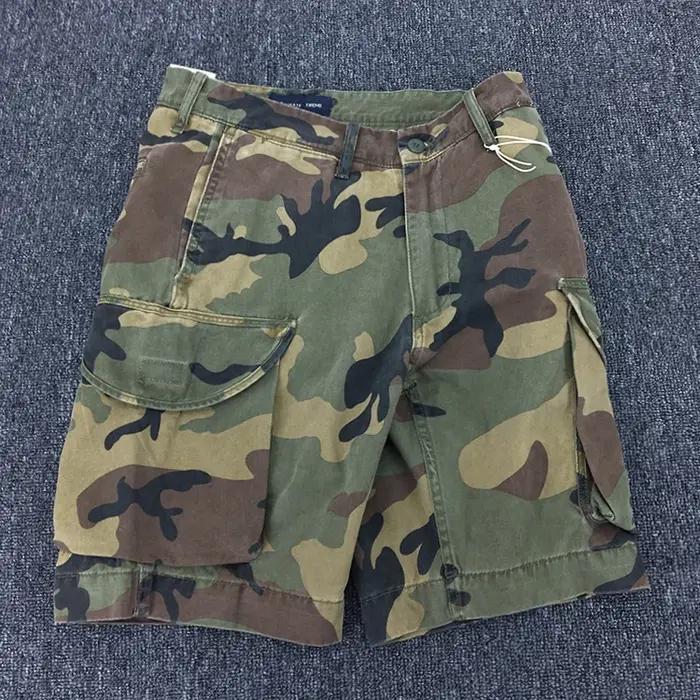 Short Cargo de style rétro américain pour hommes, nouveau short de Camouflage lourd, en pur coton la