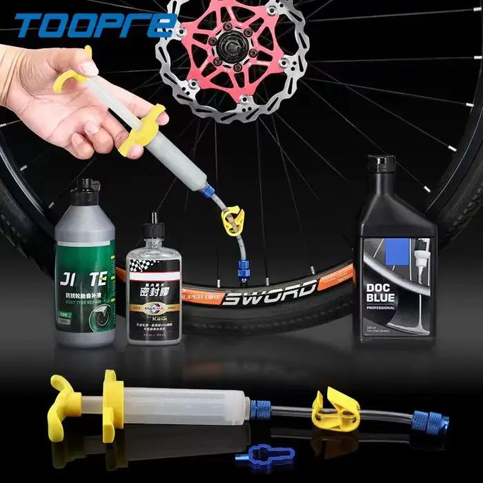 TOOPRE VTT vide pneu auto-remplissage fluide outil d'injection pneu fluides de remplissage seringue