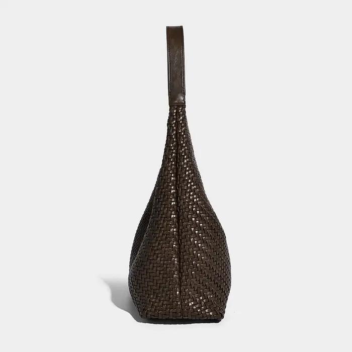 2025 Nouveau In Vintage Grande Capacité Underarm Épaule Livraison rapide main Weave Composite sacs f