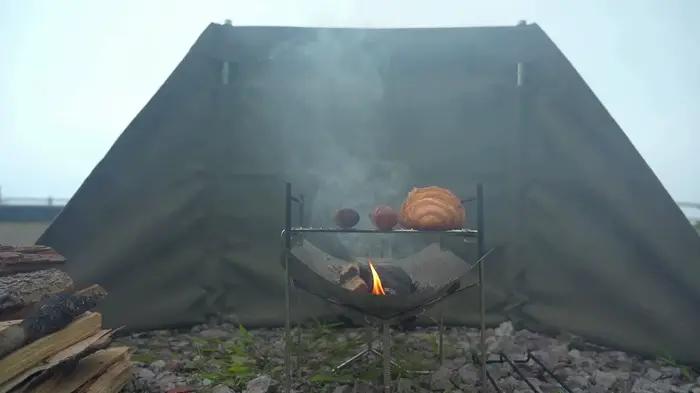 Barbecue camping pliant acier inoxydable Campingmoon - Gril portable jardin extérieur pliable