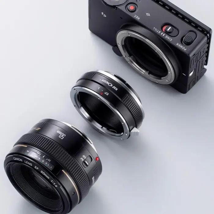 Adaptateur de monture d'objectif K&F CONCEPT EOS-L pour objectif Canon (EF/EF-S) vers boîtier d'appa