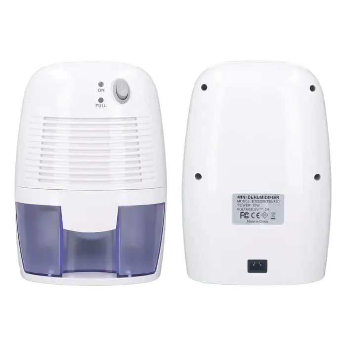 Machine d'élimination de l'humidité, petits déshumidificateurs, 500ml, arrêt automatique silencieux,