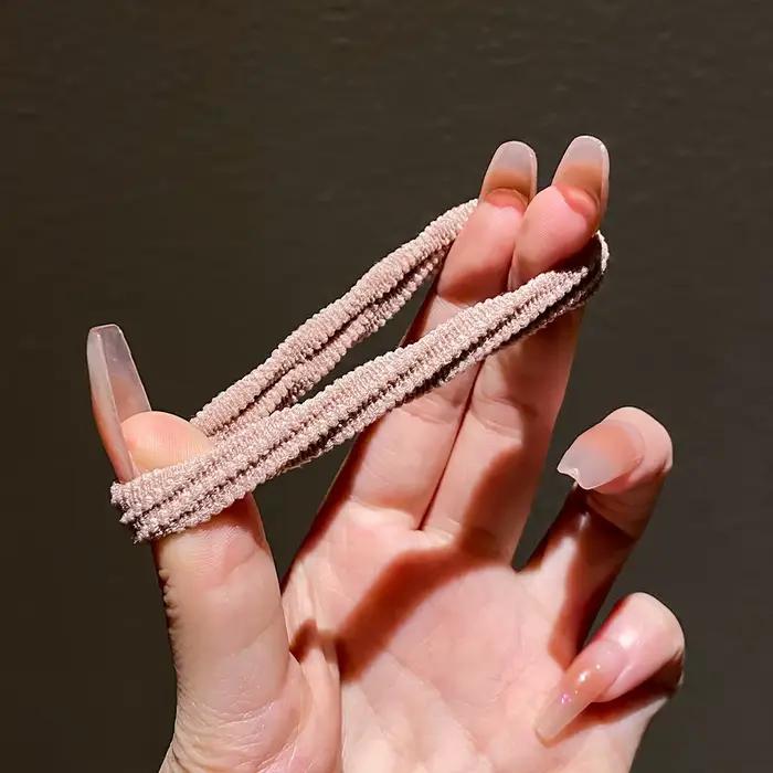 Attaches pour cheveux simples pour filles, accessoires mixtes, document, 50 pièces