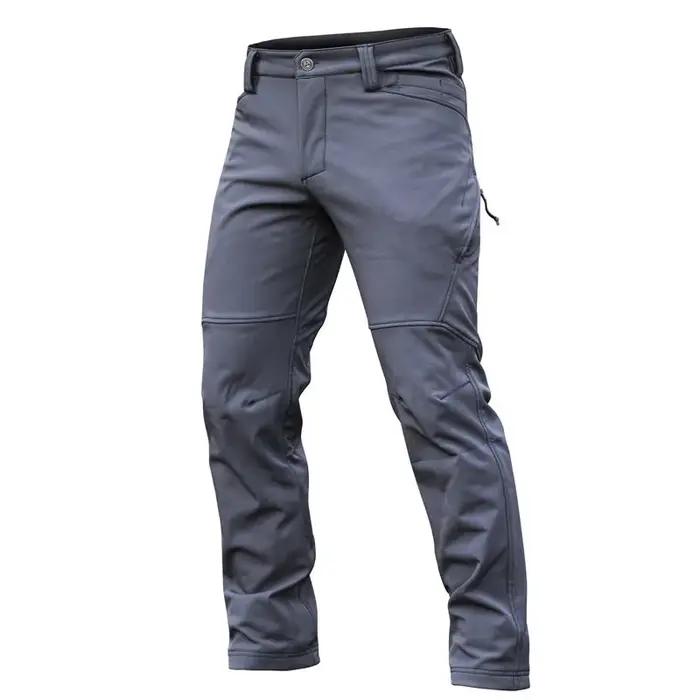 Pantalon tactique en polaire Softshell pour homme, coupe-vent, chaud, imperméable, pour randonnée en