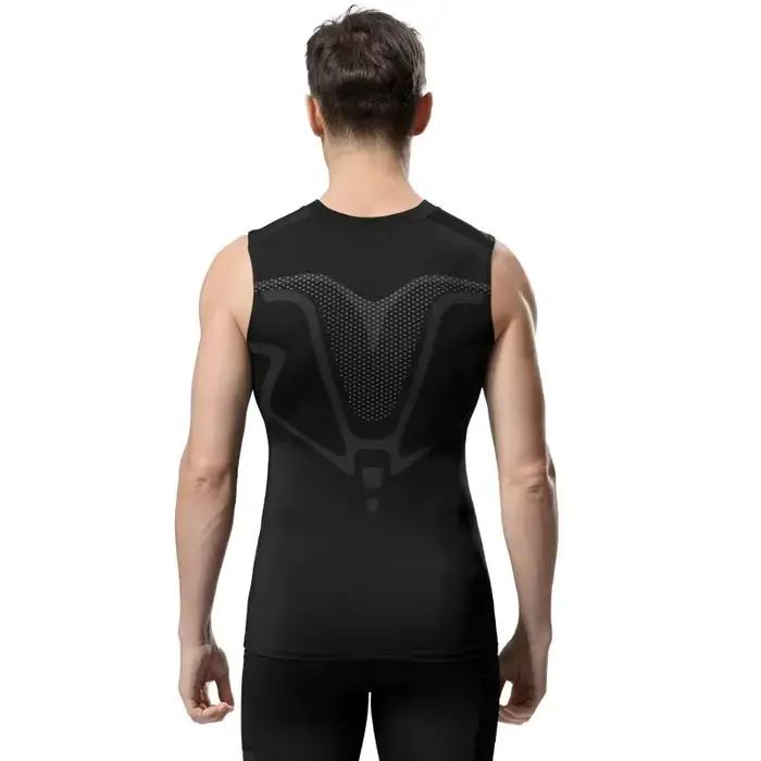 Débardeur compression pour hommes - Haut musculation sans manches séchage rapide fitness