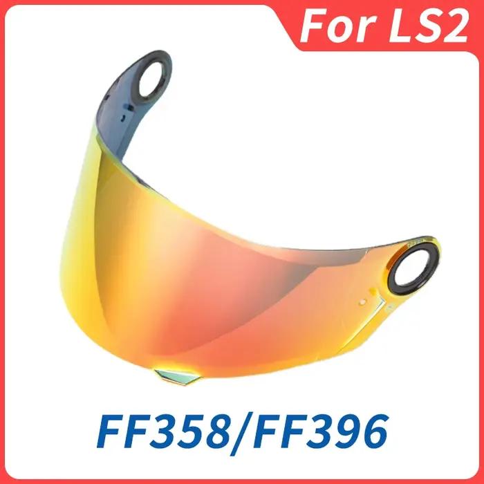 Visière de casque de moto intégrale, lentille multicolore, adaptée pour LS2, FF358, FF396, FF392