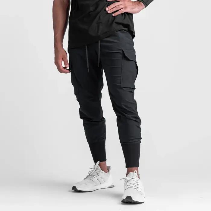 Pantalon de Sport camouflage pour hommes, pantalon de Fitness, fin, ample, extensible, à séchage rap