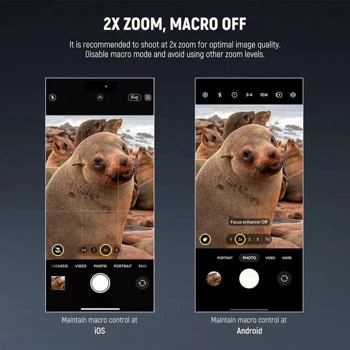NEEWER – téléobjectif de caméra de téléphone 400mm, avec Clip d'objectif fileté de 17mm, Distance de