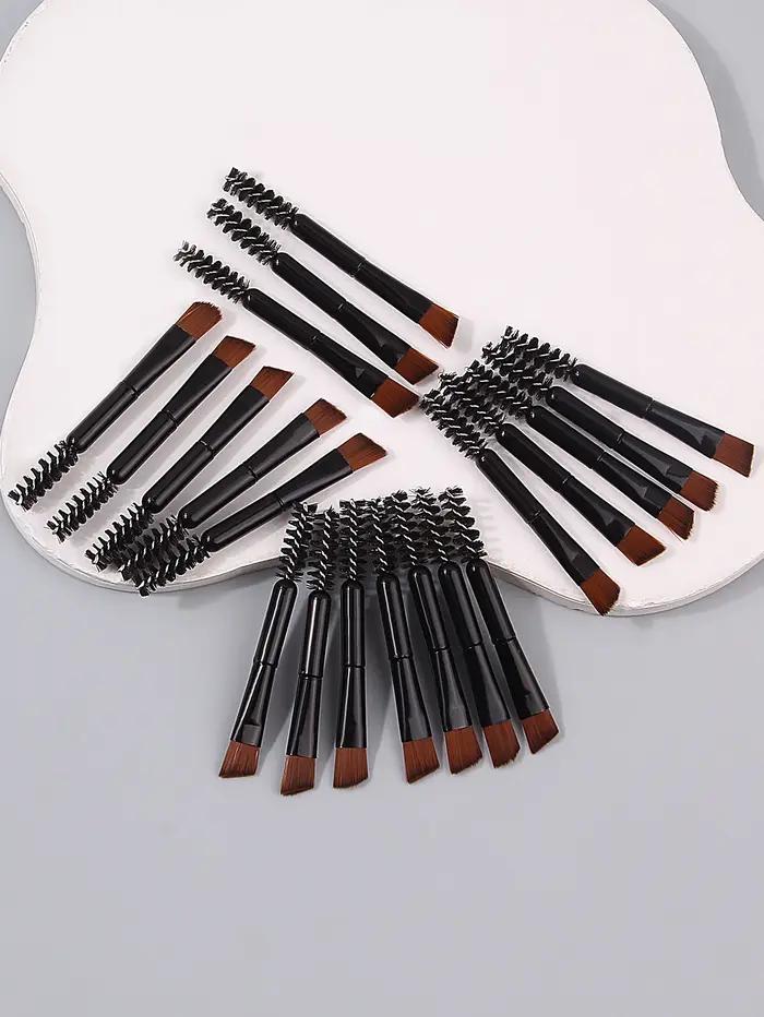 Mini brosse de maquillage multifonctionnelle pour les yeux, brosse à cils à double tête, brosse pour