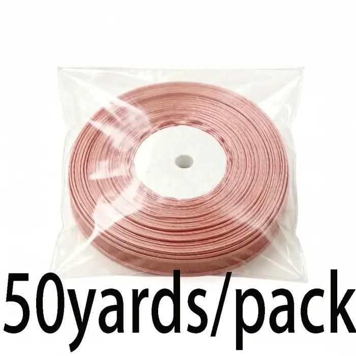 (50 mètres/rouleau) rubans en Organza large de 10mm de largeur