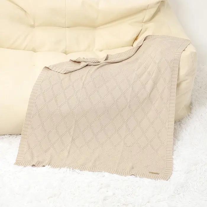 Couvertures en coton pour bébé, Super douces, pour nouveau-né, garçon et fille, couverture de pousse
