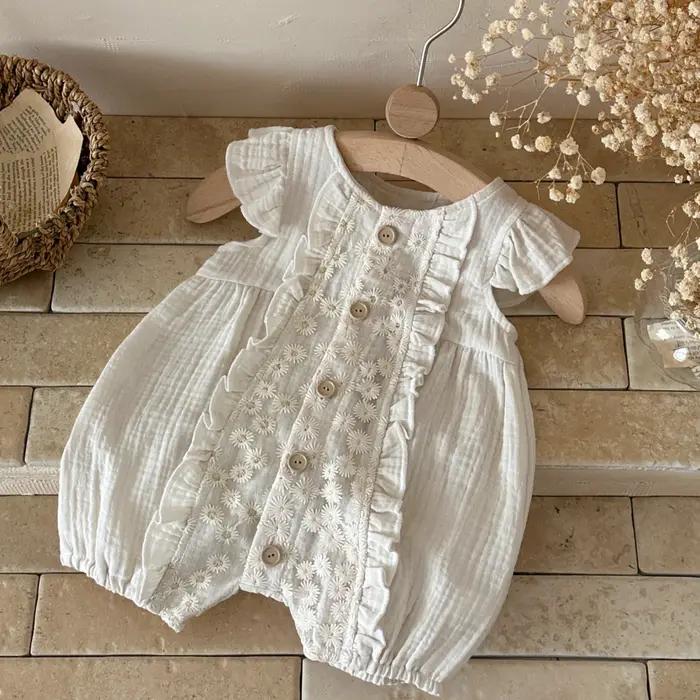 Nouvelle collection d'été : Vêtements pour bébés, barboteuse fine pour garçons et filles, combinaiso