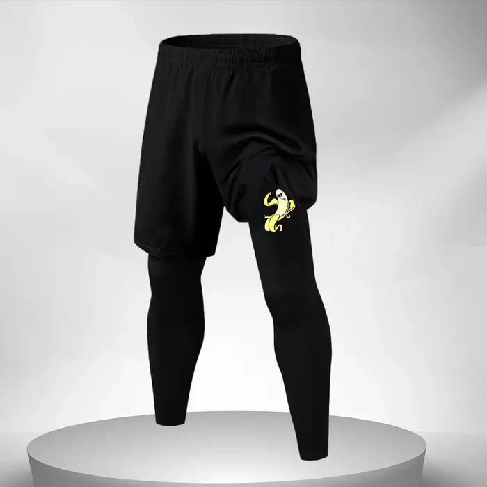 Pantalons d'entraînement de Fitness pantalons de Compression de course pour hommes Leggings d'entraî