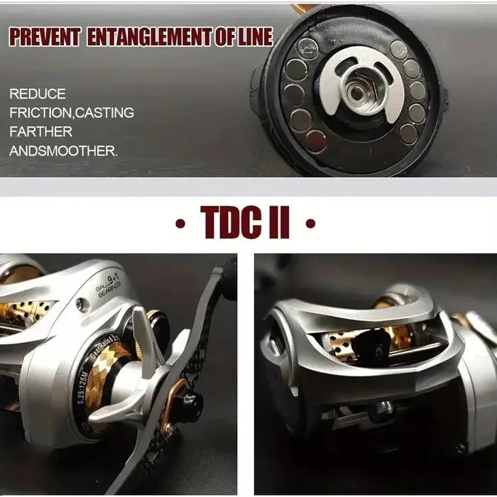 Moulinet de pêche TDC3000 de deuxième génération, nouveau moulinet à goutte d'eau en métal, 9+1BB, 6